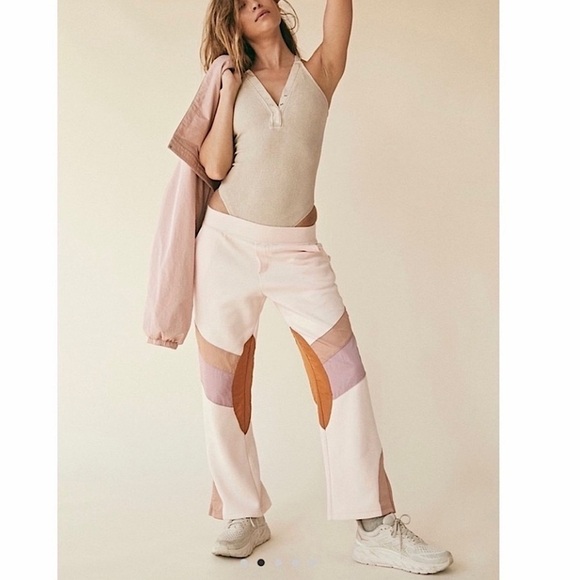 Free People Flurry Color block Sport Pants Ballet Combo 🩰 XS NWT - Picture 4 of 14